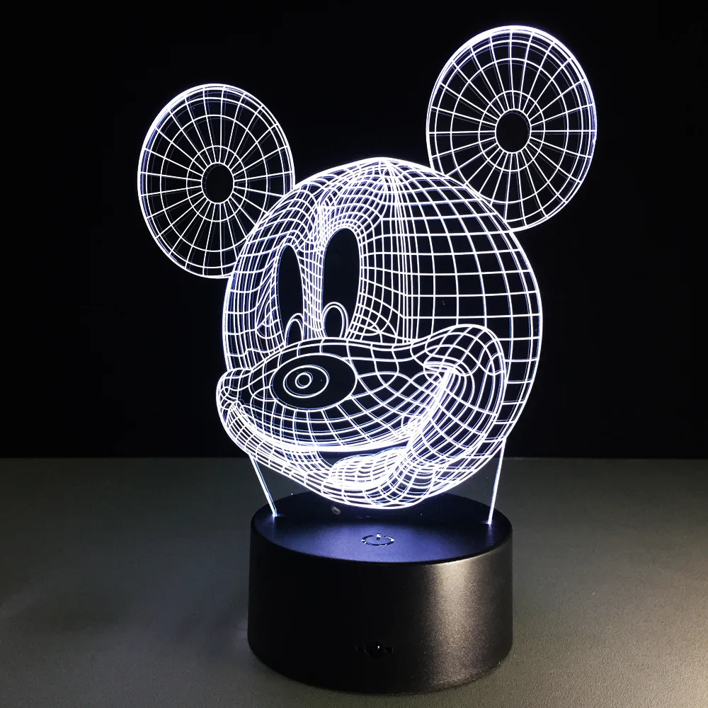 Luzes da Noite da noite levou luz luz Item : Cute 3d Effect Lamp