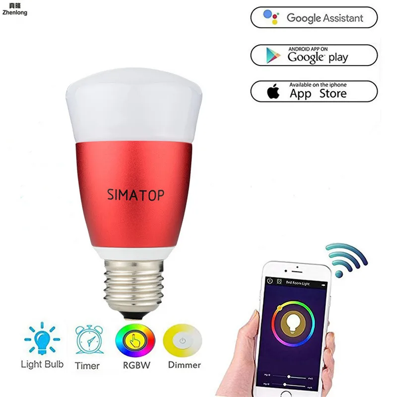 Smart WiFi Light Bulb 7W RGB Magic Light Bulb Lamp Wake-Up Lights Compatible with Alexa and Google Assistant Dropship E27 600lm
Smart WiFi Light Bulb 7W RGB Magic Light Bulb Lamp Wake-Up Lights Compatible with Alexa and Google Assistant Dropship E27 600lm