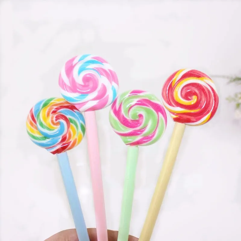 

1Pcs Kawaii Lollipop Sweet Candy Ballpoint Pen Stationery Handles Creative Cute Gift Office School Supplies