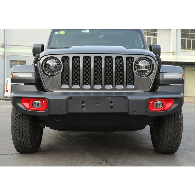 Car Stickers Cover Trim for Jeep Wrangler 2018 Up ABS Car Front Fog Lamp Decoration Cover for Jeep Wrangler JL Car Accessories (20)
