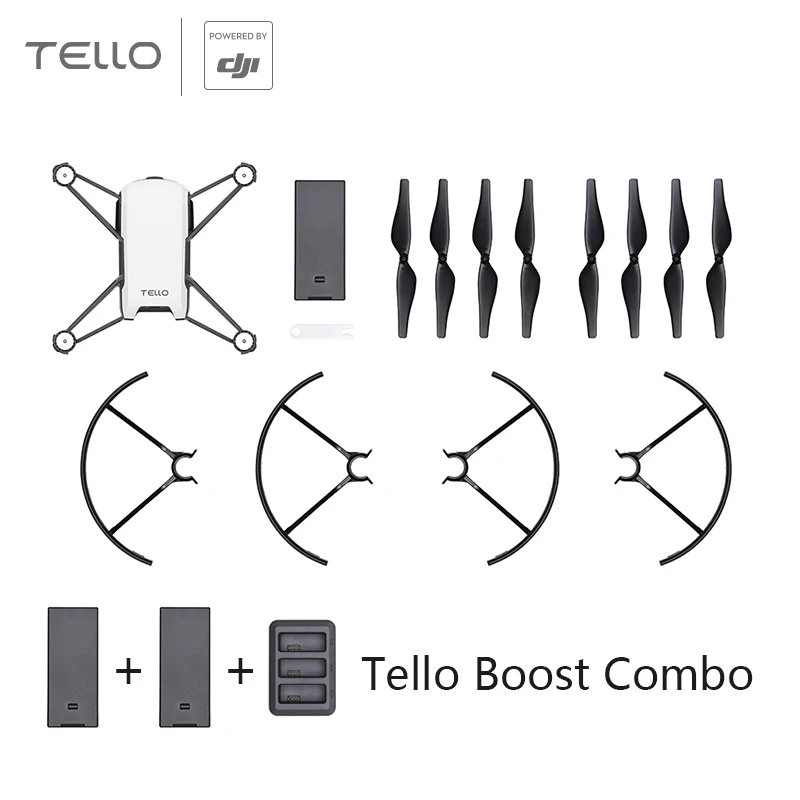 DJI Tello мини игрушка Дрон пульт дистанционного управления/Tello Дрон/Boost Combo, с 720P HD камера передачи приложение FPV дроны DJI Tech - Цвет: Tello Boost Combo