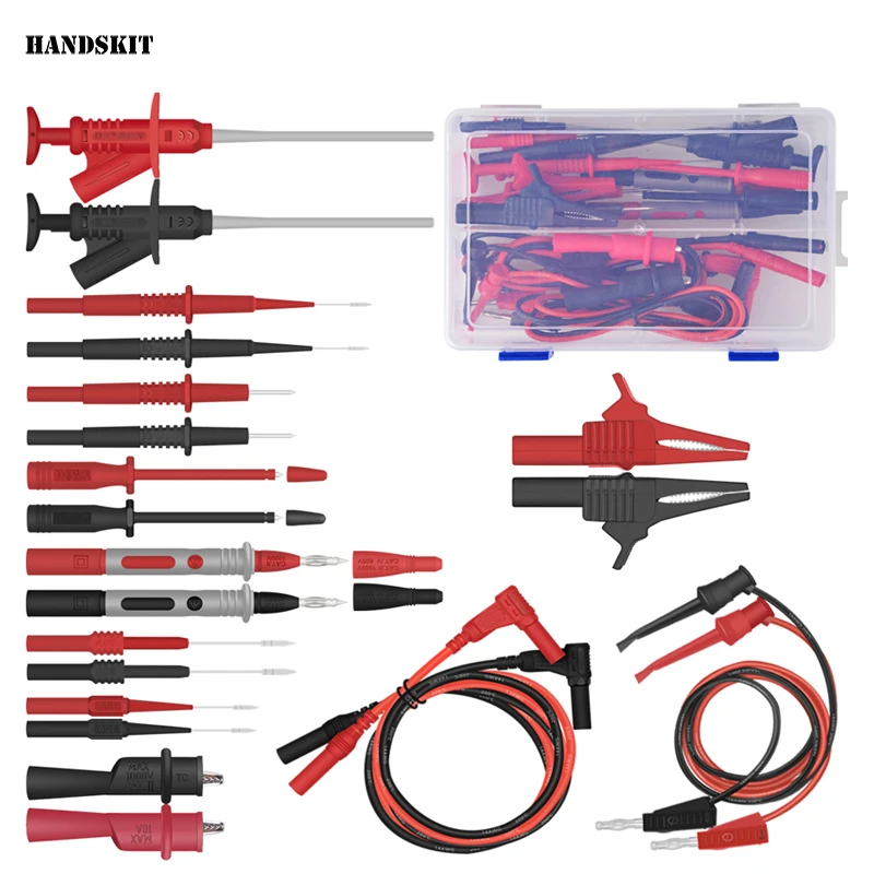 

Handskit Multimeter Probe Test set Digital Multimeter Test Lead Kits sharp Flexible Safety kit Probe Alligator Accessories
