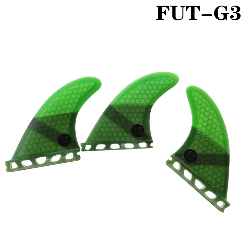 Для Серфинга Future G3 зеленый цвет ith стекловолокно медовый серфинга плавник 3 шт набор tri Fin