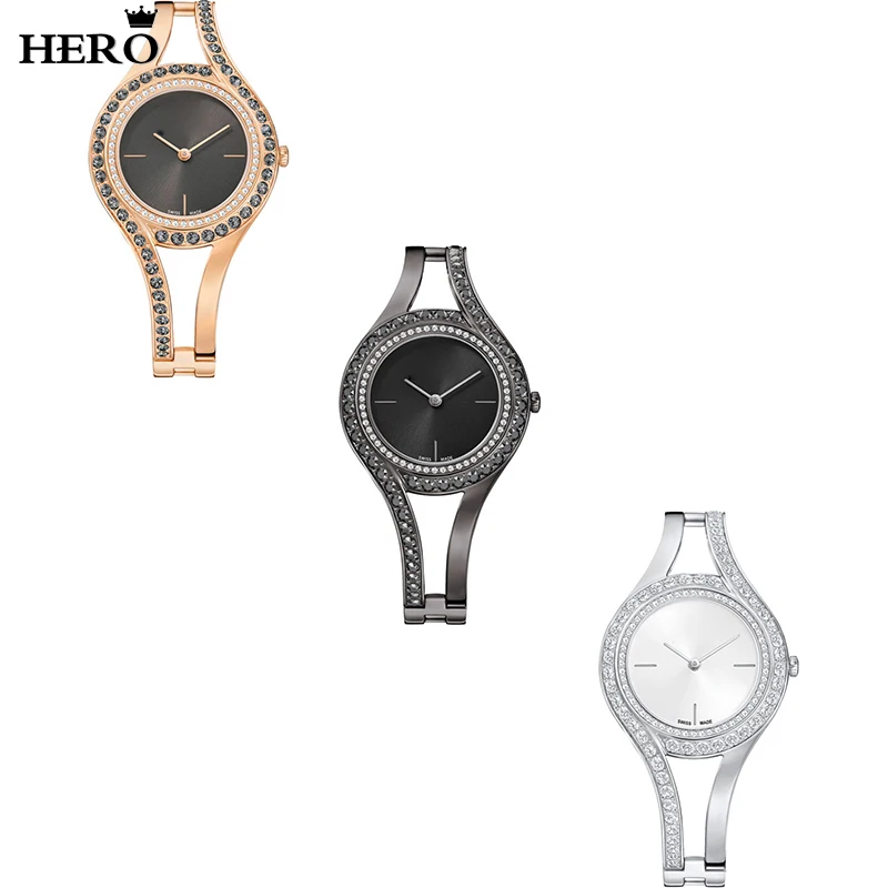 

HERO High Quality Original Copy 1:1 Asymmetrical Design Fashion Modern Delicate Elegant Female Watch LOGO Free Package