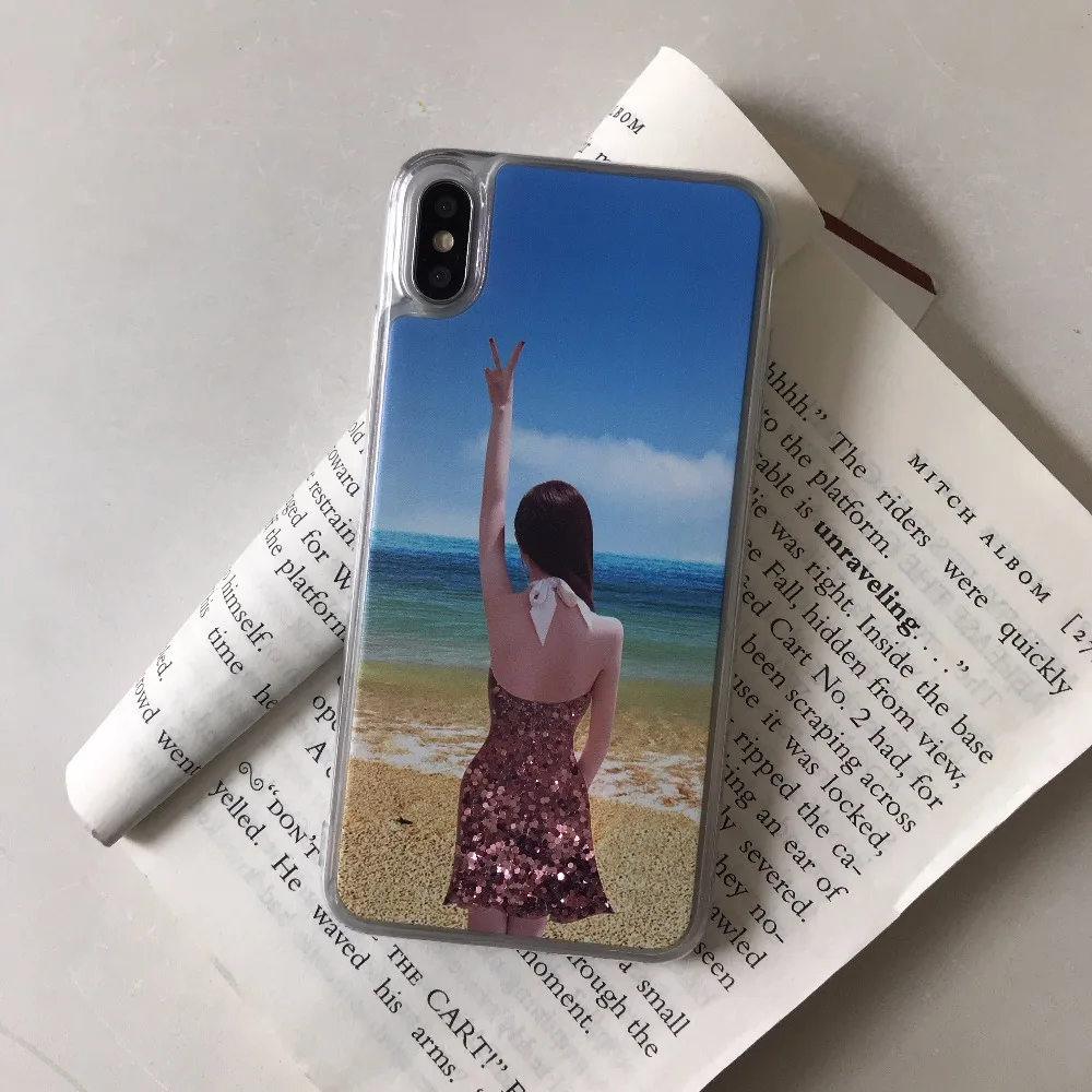 

For iphone7 8 X XR case for iphone X XS Max XR 6 6S 7 8 Plus cases Sexy Bikini Beach Dress Girl Quicksand liquid Glitter Cover