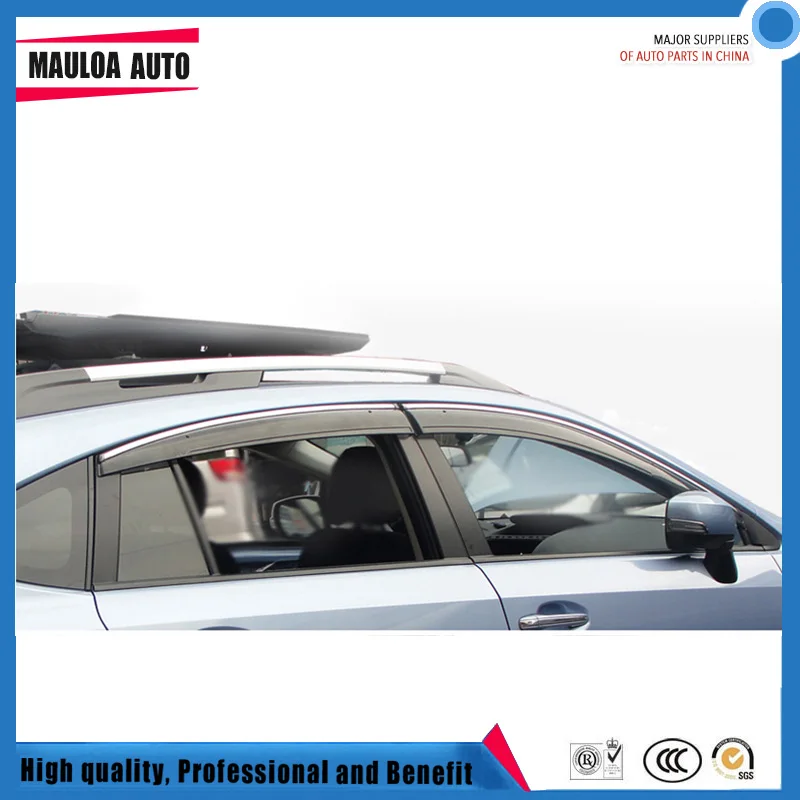 

4 Piece Injection molding trim vent shade rain sun wind deflector window visor for XV 2012-2017 2018