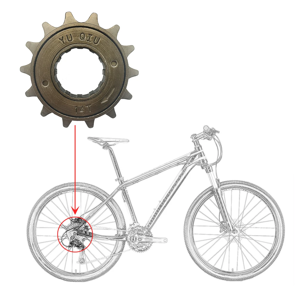 BIKEIN MTB Bicycle Part Single Speed 12T/14T/16T 3 Speed 16T/19T/22T Freewheel