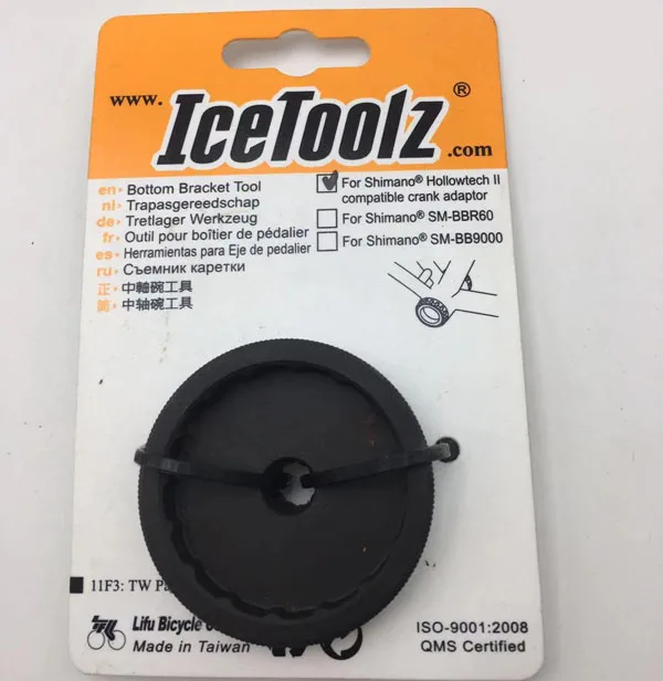 IceToolz 11F3 Нижний Кронштейн инструмент для Shimano совместимый велосипед Кривошип адаптер инструмент инструменты для ремонта велосипеда Cr-Mo сталь