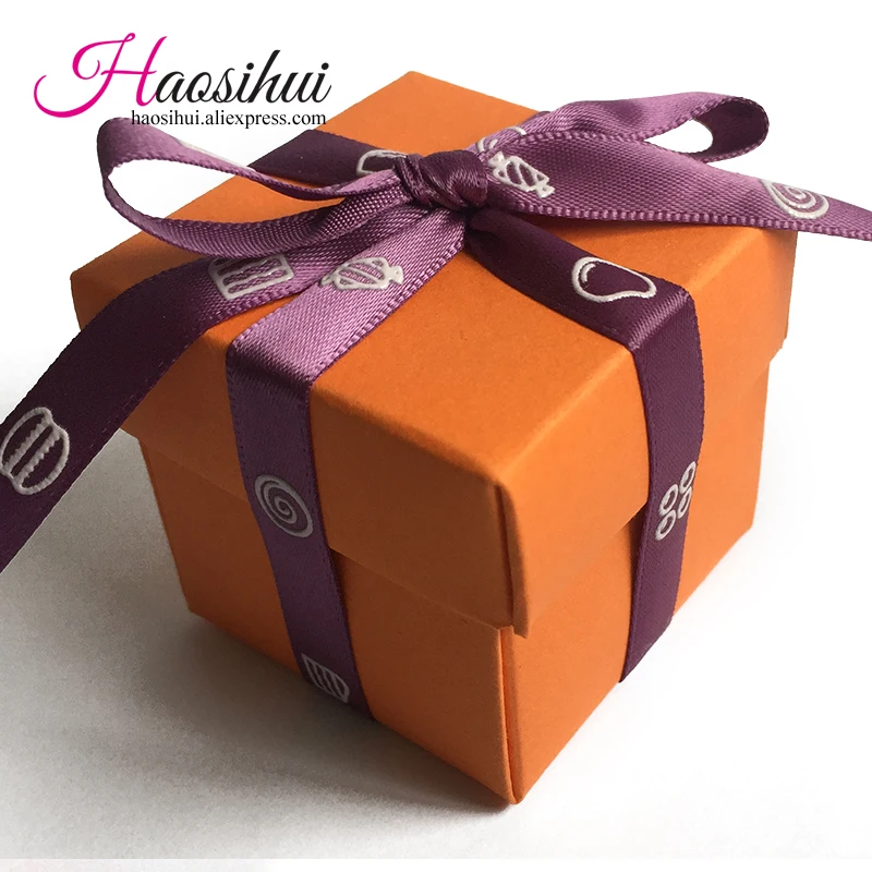 Haosihui 25 шт/много новых классических конфет коробка + цвет ленты подарочная