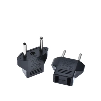 

10pcs CN US To EU Euro Europe Plug Adapter 2 Round Socket Converter Travel Electrical Power Adapter Socket China To EU Plug