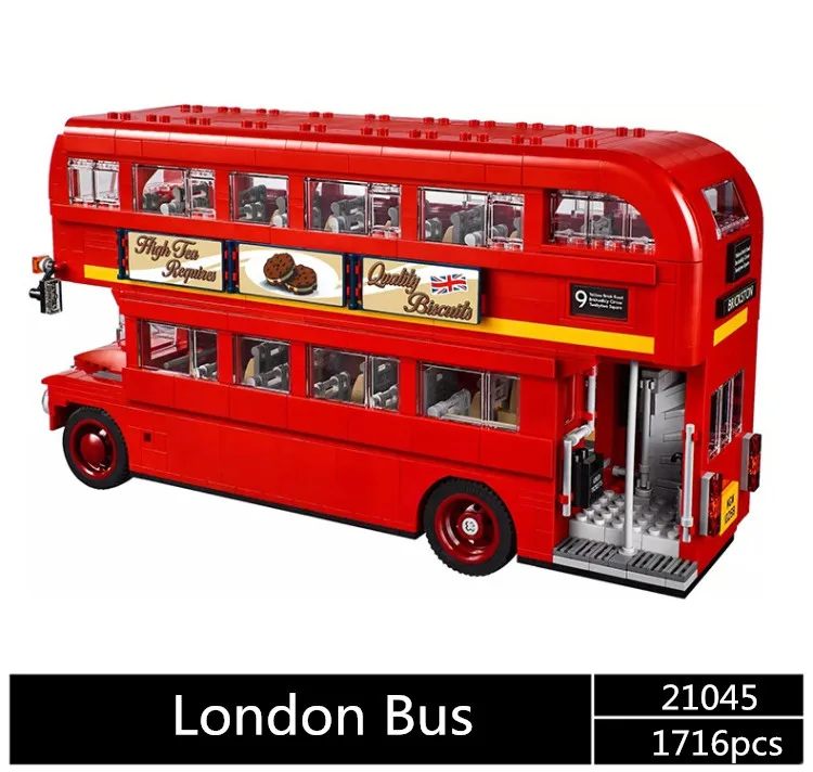 

SY 1266 The London Bus Set Building Blocks 1716 Pcs 10258 educaiton model Birthday Gift Toys For Children