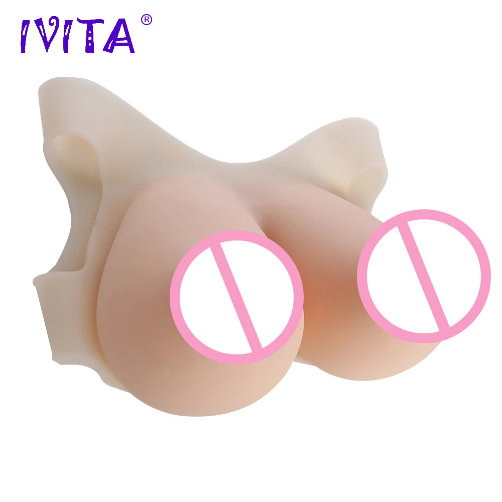 IVITA 6200 г реалистичные силиконовые формы груди поддельные для трансвеститов