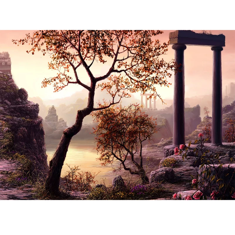 Beautiful Scenery 5D Full Square Diamond Embroidery Painting DIY Mosaic Cross Stitch Home Decor | Дом и сад