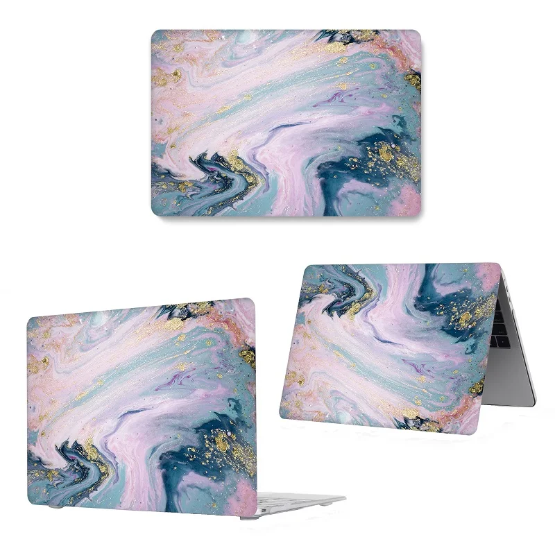dl-64-b0 Мраморный чехол для ноутбука Apple MacBook Air 11,13 Pro retina 12 13 15 Touch Bar для macbook Air 13 Pro 13 15 чехол - Цвет: dl-64-b0