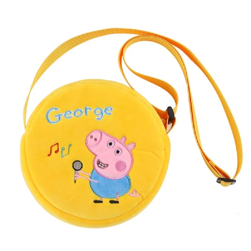 

Genuine Peppa Pig George Pig Plush Toy Girl Boy Peppa Pig Kawaii Plush Backpack Wallet Shoulder Bag Child Christmas Gift