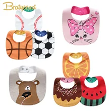 20 дизайнерских детских нагрудников из водонепроницаемого хлопка с героями мультфильмов, детские нагрудники, Детские аксессуары, 1 шт