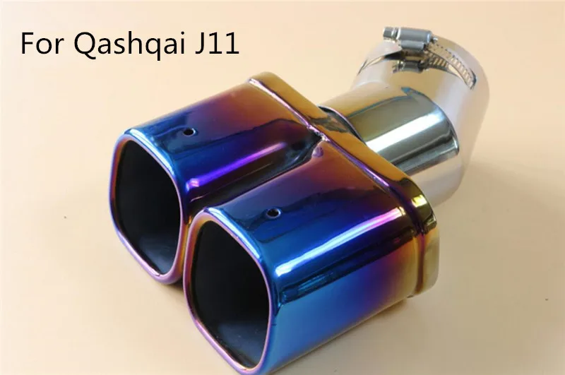 

Hot sale For Nissan Qashqai J11 2014 - 2018 car cover muffler exterior end pipe outlet dedicate stainless steel exhaust tip tail