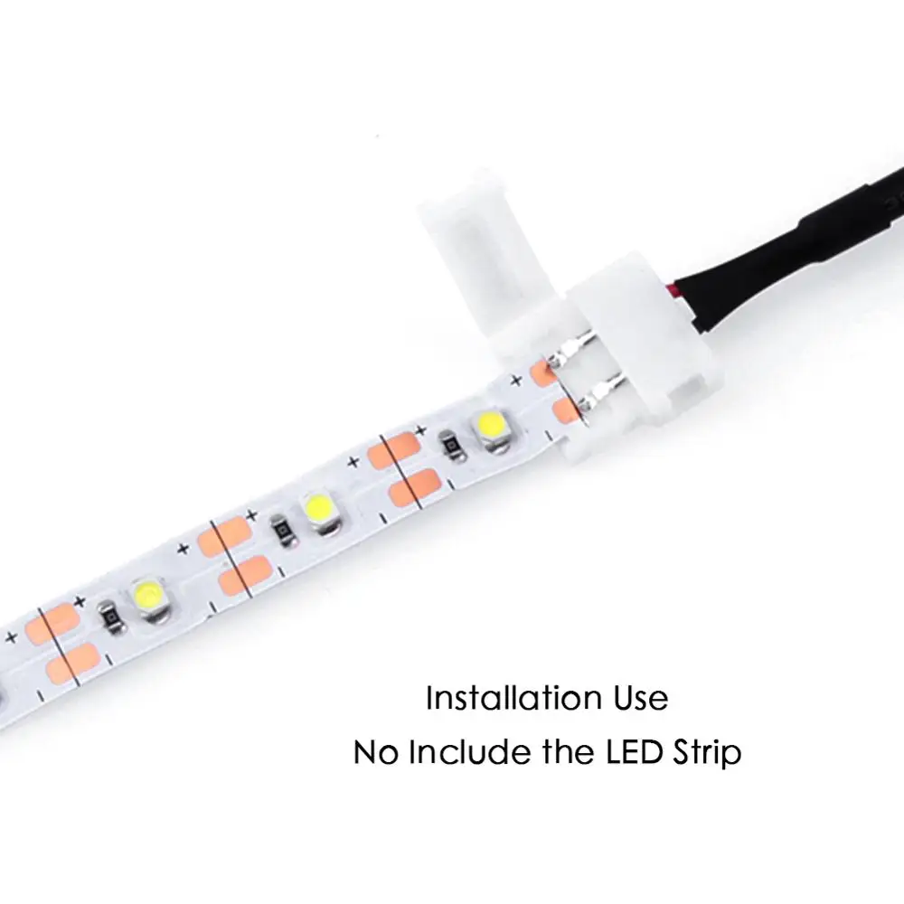 44LED полоса DC разъем 2pin 8 мм 10 Бесплатная Сварка к PCB адаптер Разъем для 3528 5050 одного