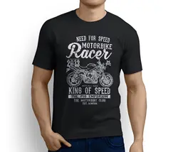 King Of speed Triumph Street Triple 2009 Вдохновленный мотоцикл арт футболка 2019 Новая мужская футболка с коротким рукавом футболки