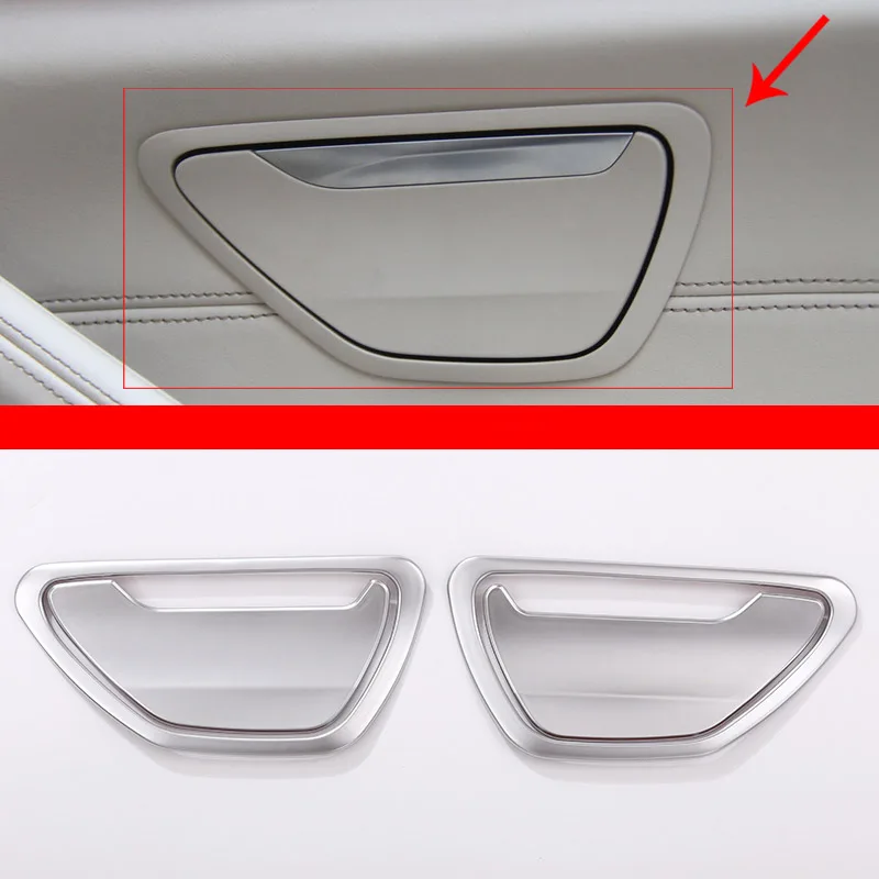 

New!! ABS Chrome Rear Row Car Door Ashtray/Soot Frame cover Trim For BMW 5 Series 2018 Set of 4pcs