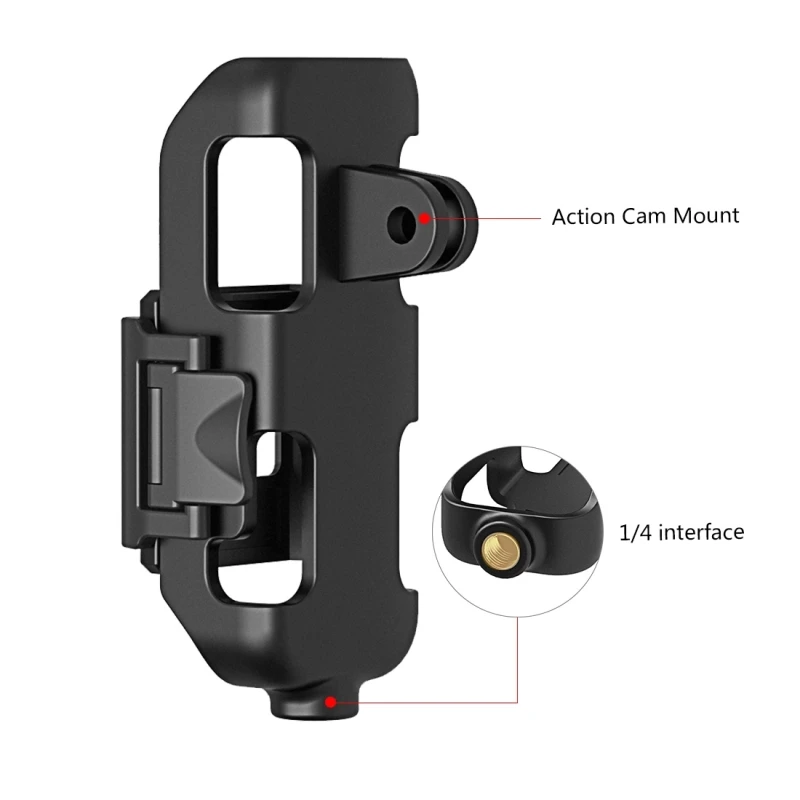 Карманный корпус камеры защитный чехол кронштейн и 1/4 винтовое отверстие для DJI OSMO Карманный карданный аксессуары