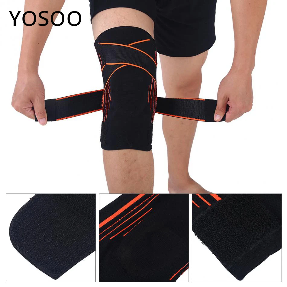 Knee Support Protect Compression kneepad Patella Strap Anti Slip Knee