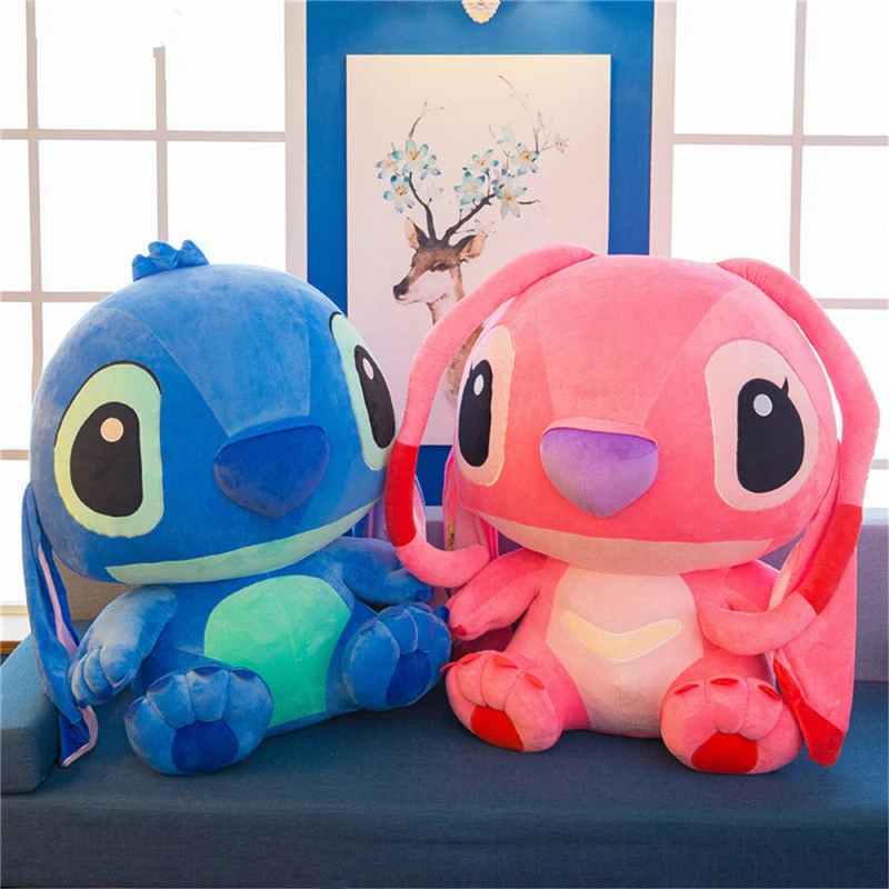 80CM 35CM Big Stitch Kawaii Stitch Plush Doll Toys Anime Lilo And Stitch Plush Toy Children Kid Birthday Gift Baby Appease Gift