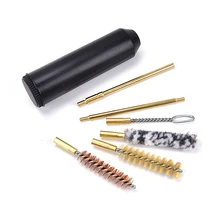 7 pièces/ensemble pistolet à main tige brosse poche taille pistolet Kit de nettoyage pour pistolets Cal.38/357/9Mm extérieur pistolet outils de nettoyage