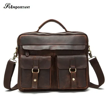 

Genuine Leather Men Bags Male Handbags Crossbody Bags Casual Totes Men Briefcases Laptop Messenger Bag Men Travel Shoulder Bag