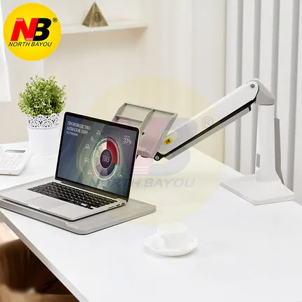 

NB FB17 Desktop Gas Spring Full Motion sit-stand workstation desk mount laptop table stand for 11-17 inch Laptop