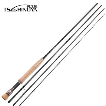 

TSURINOYA 2.7m Fly Fishing Rod 4 Sections High Carbon Fiber 5# Line Fishing Rod Vara De Pesca Canne a Peche Fishing Lure Rod