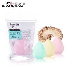 Lameila случайный цвет капли воды ромбовидной формы умывания лица Спонжик для нанесения основы для макияжа conealer макияж мягкая губка для макияжа LM070