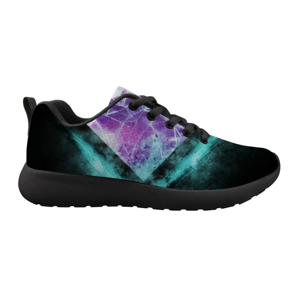 

ELVISWORDS Math Symbol Black Sole Sneaker Geometry Print Casual Fashion Flat Shoes Outdoor Walking Sapato Men Boy
