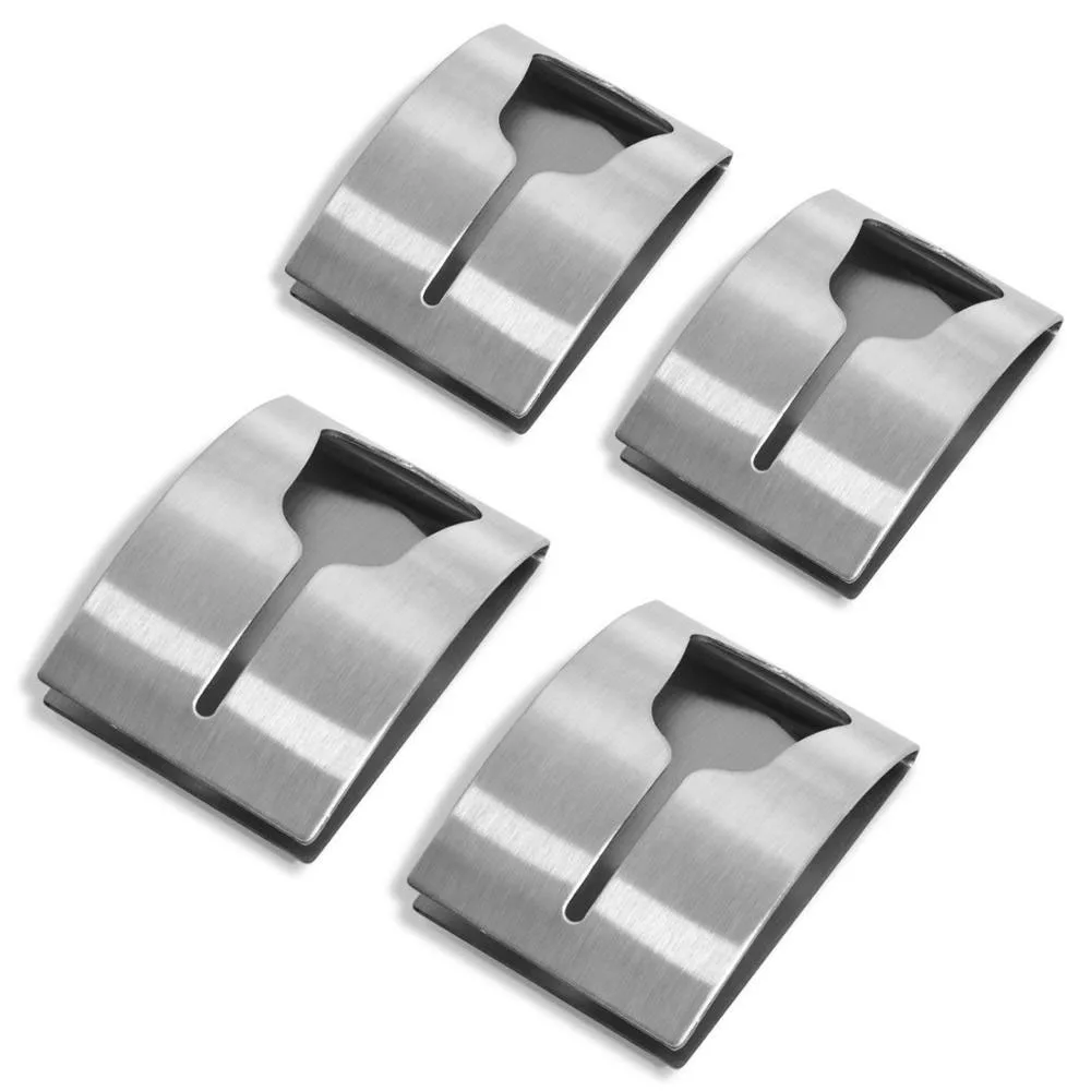 4 PCS HOOKS Крепкий самоклеющийся тройной держатель для полотенец вешалка для полотенец из нержавеющей стали крючок Eruopan аксессуары для ванной комнаты настенная вешалка для шляп крючок - Цвет: 4 PCS HOOKS