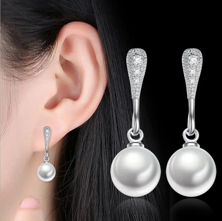 Silver artificial jewellery earrings Clearance