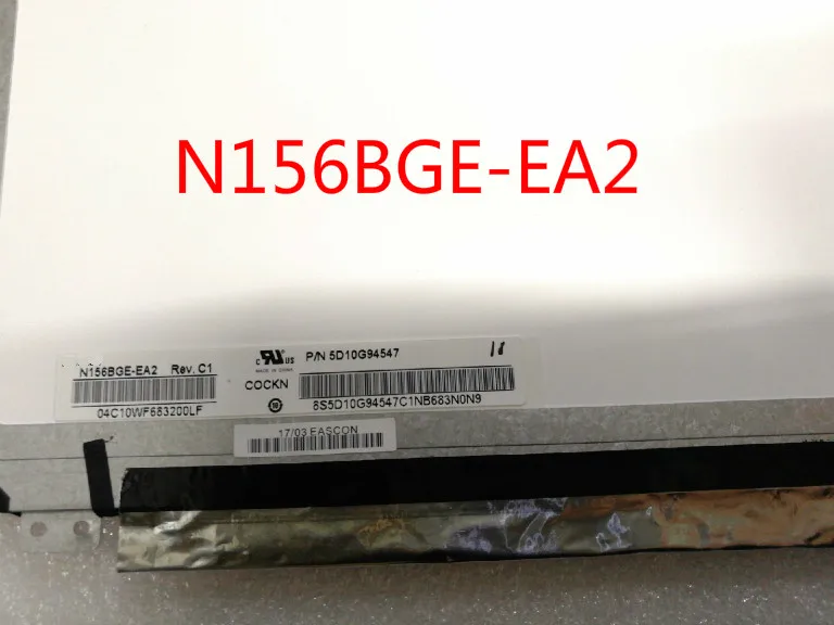 

N156BGE-EA2 For Lenovo Flex 3 1570 Flex 3 1580 Screen LED Display eDP Laptop Screen 15.6 LED 1366*768 5D10G94547