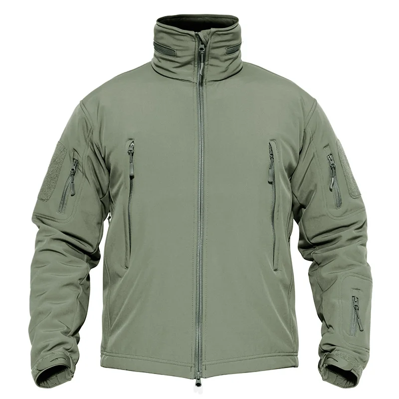 MAGCOMSEN куртки мужские Зимние флисовые тактические куртки армейские военные пальто с капюшоном водонепроницаемая ветровка походная одежда