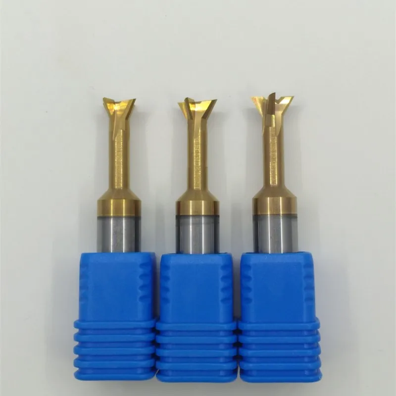 2PCS 14 16*80mm solid tungsten carbide dovetail 45/60 angle coating end