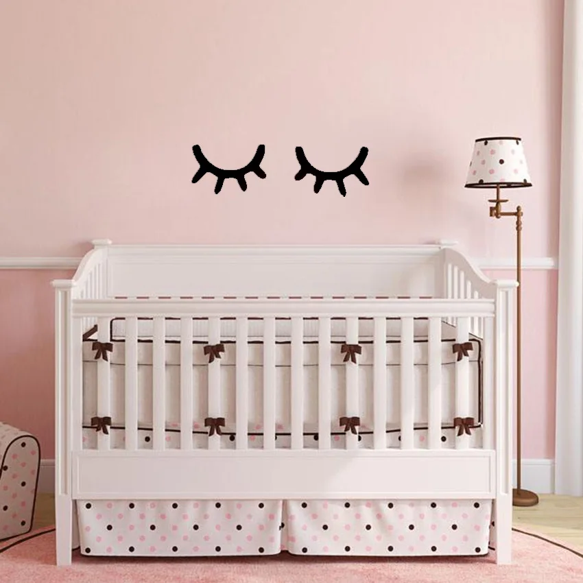 1-Pair-Nordic-Style-Cute-Wooden-3D-Eyelash-Wall-Sticker-Decor-Children-Kids-Baby-Room-Background