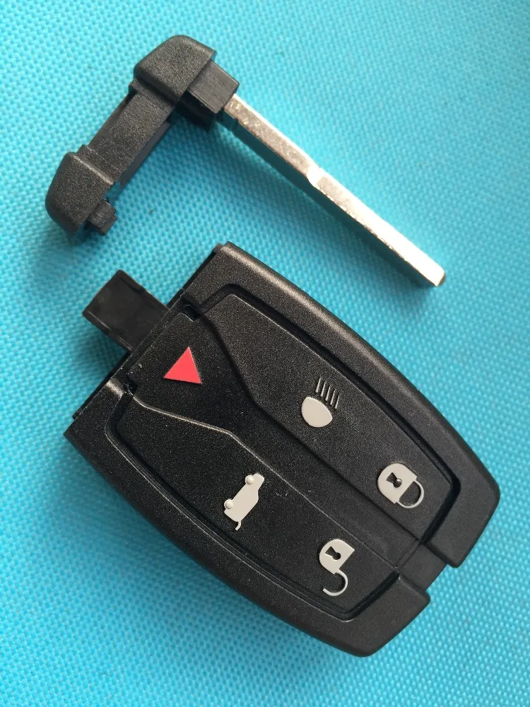 10pcs/lot Replacement 5 Buttons Remote Key Shell Uncut Blade Fob Case Fit For Land Rover