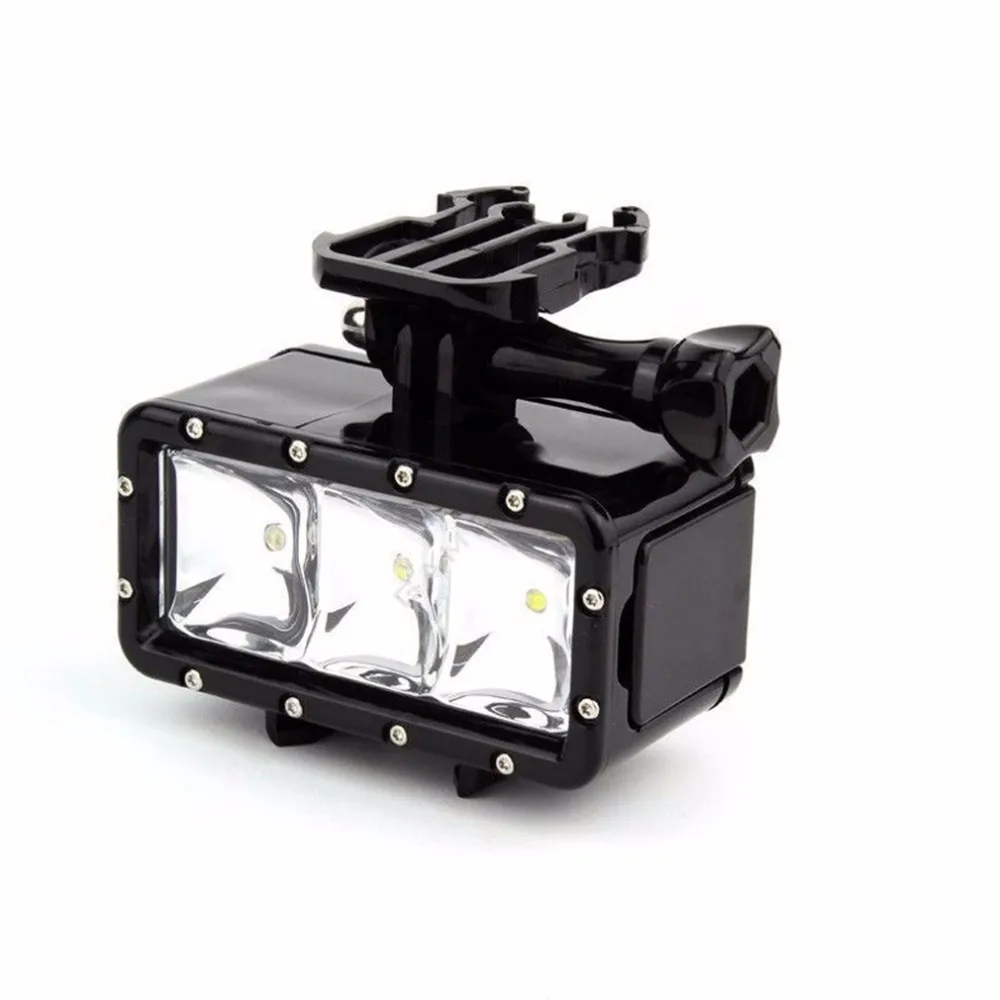 Underwater Waterproof LED Flash Diving Shooting Fill Light Spot Lamp Mounts+Battery+Buckle Mount For GoPro Hero Xiaomi YiSJCAM (8)