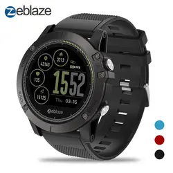 Новый Zeblaze VIBE 3 HR Smartwatch IP67 Водонепроницаемый Носимых устройств сердечного ритма монитор IPS Цвет Дисплей Спорт Смарт часы