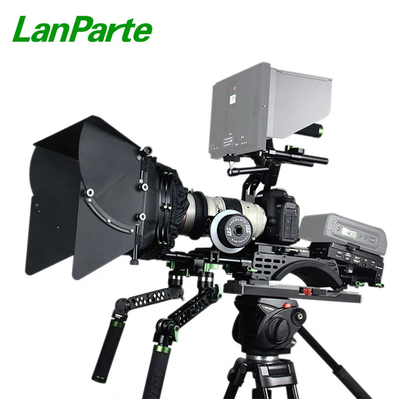 US $1.780.00 Lanparte Complete Camera Rig V2BC With AB Stop Follow Focus Matte Box And Shoulder Support For DSLR Camera Accessories