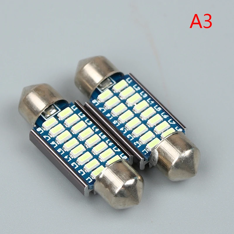 2 шт. SV8, 5 C10W C5W Led 3014 SMD 12V лампа освещения автомобиля купольная лампа 31 мм/36 мм/39 мм/42 мм Canbus Led Festoon - Испускаемый цвет: 39mm WT