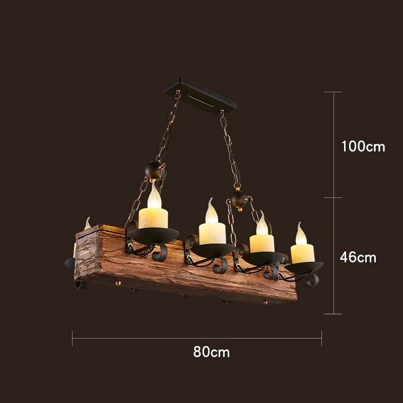 Античный промышленный Ретро деревянный E27 потолочный светильник, креативный подвесной светильник в стиле лофт, винтажный светильник для гостиной - Цвет корпуса: sku12