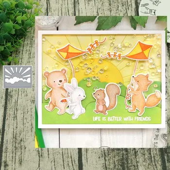 

Sun background Metal Cutting Dies Stencils For DIY Scrapbooking Album Paper Card Decorative Craft Die New 2019