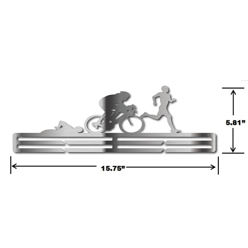 Спортивные подарки, медаль для триатлона, вешалка для спортивных медалей, вешалка для медалей для вимминга, велосипеда, медалей для бега