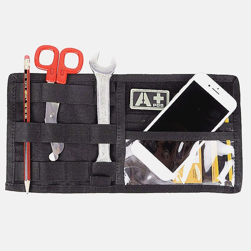 Beste 600D Outdoor Auto Multi Functionele Molle Board Clip Auto Zonneklep Opslag Pocket Rits Pouch Voertuig Houder Accessoires