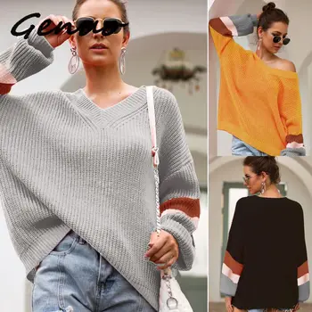 

Genuo 2019 New-coming Autumn Turtleneck Pullovers Sweaters Primer shirt long sleeve Short Korean Slim-fit tight sweater