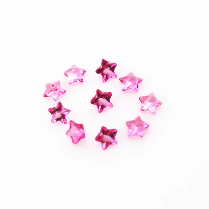 New Arrival 100pcs Birthstone Pink Crystal Star Floating Charms Living Resin Memory Lockets Pendants DIY Jewelry Charm | Украшения и